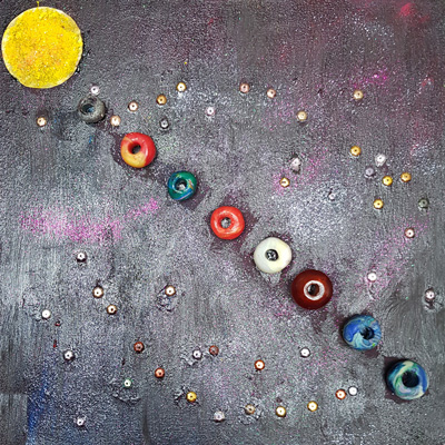 Peinture le système solaire