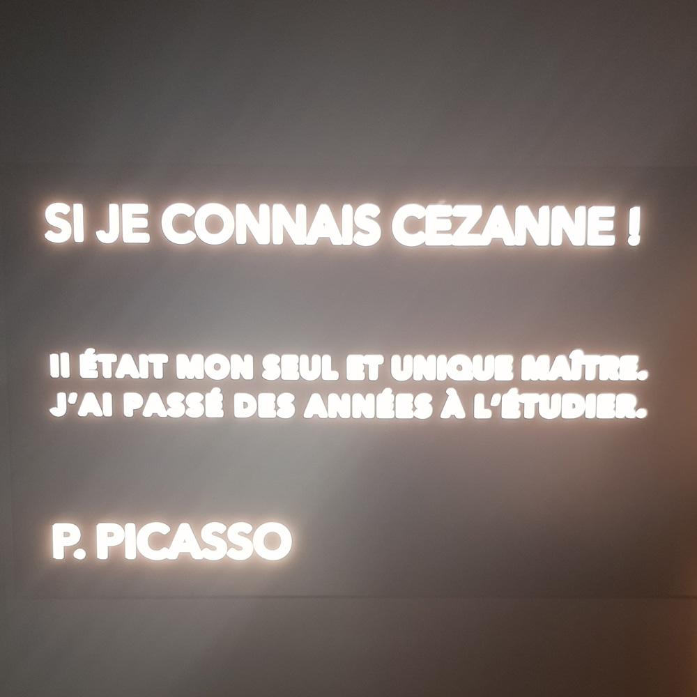 Citation Pablo Picasso concernant Cézanne