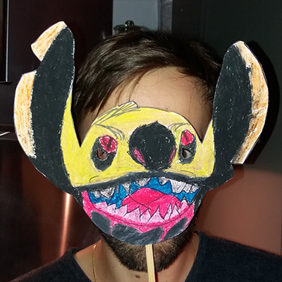 diy masque stitch version Halloween