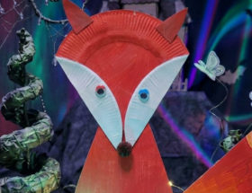 Tuto peinture Renard avec assiette en carton