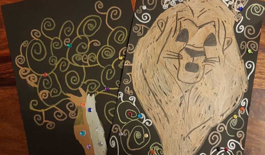 création d'enfant, art de Klimt