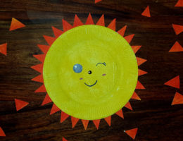 créer un soleil kawaii avec des rayons qui tournent