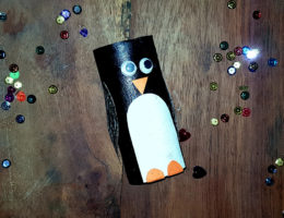 diy craft manchot pingouin au rouleau de papier toilette