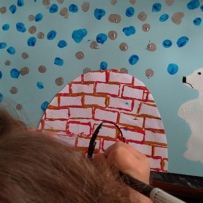 Atelier créatif avec ses enfants : Dessiner un ours polaire