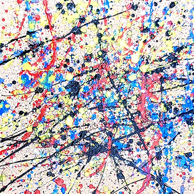 dripping à la manière de Pollock