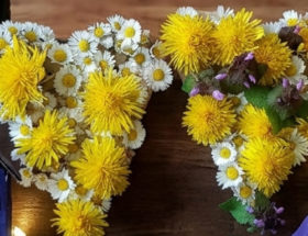 création composition florale enfant