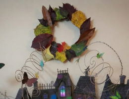 tuto couronne d'automne avec des feuilles