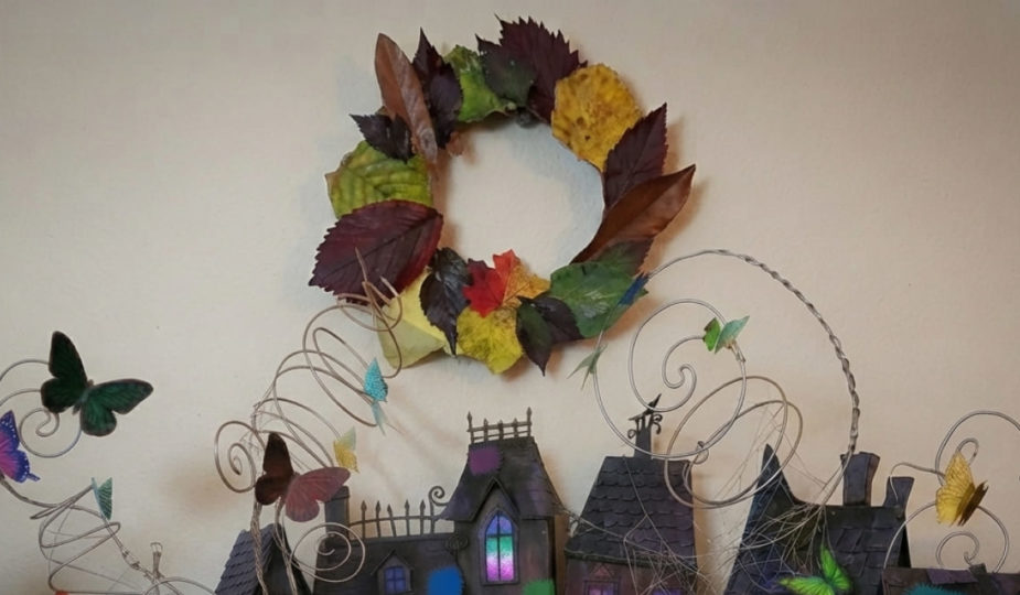tuto couronne d'automne avec des feuilles