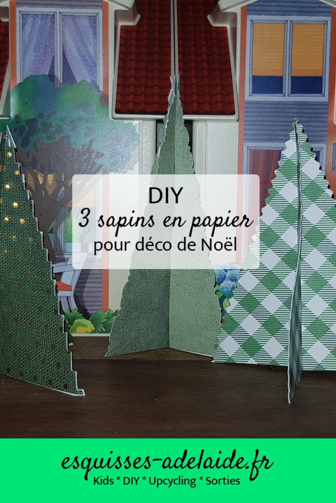 DIY 3 Sapins de Noël en papier pour déco