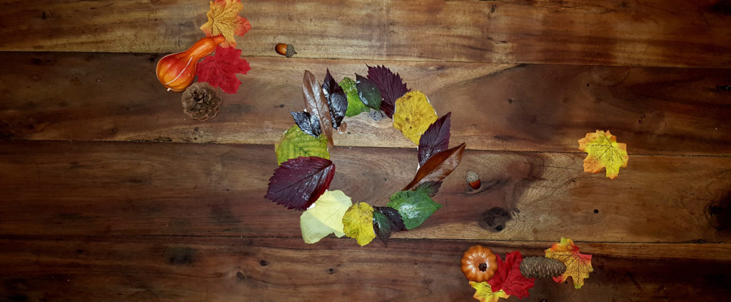 tuto couronne d'automne avec des feuilles