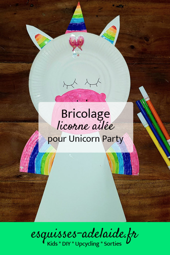 bricolage licorne ailée pour unicorn party
