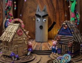 Craft loup rouleau de papier toilettes
