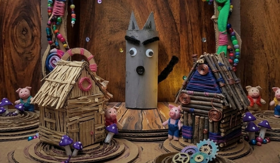 Craft loup rouleau de papier toilettes