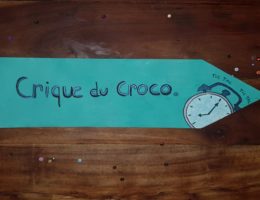 création panneau crique du crocodile, décoration anniversaire