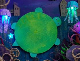 DIY tortue assiette en carton maternelle