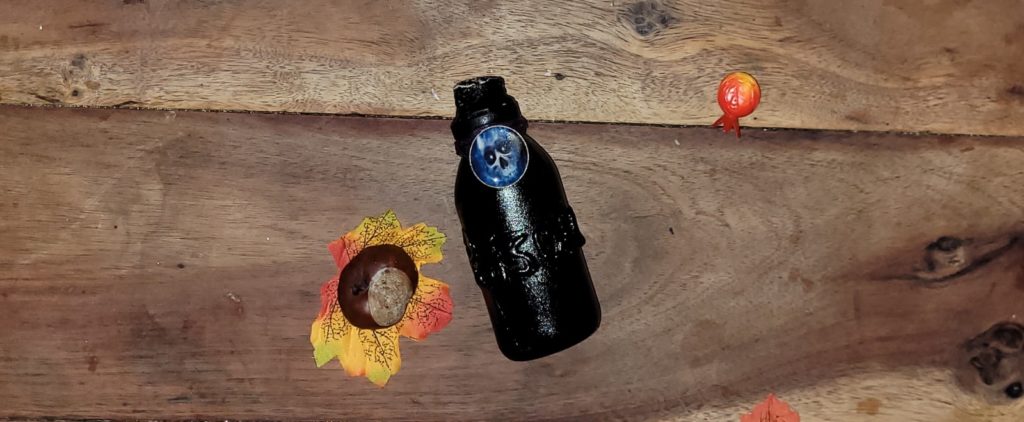 DIY halloween, flacon fiole poison