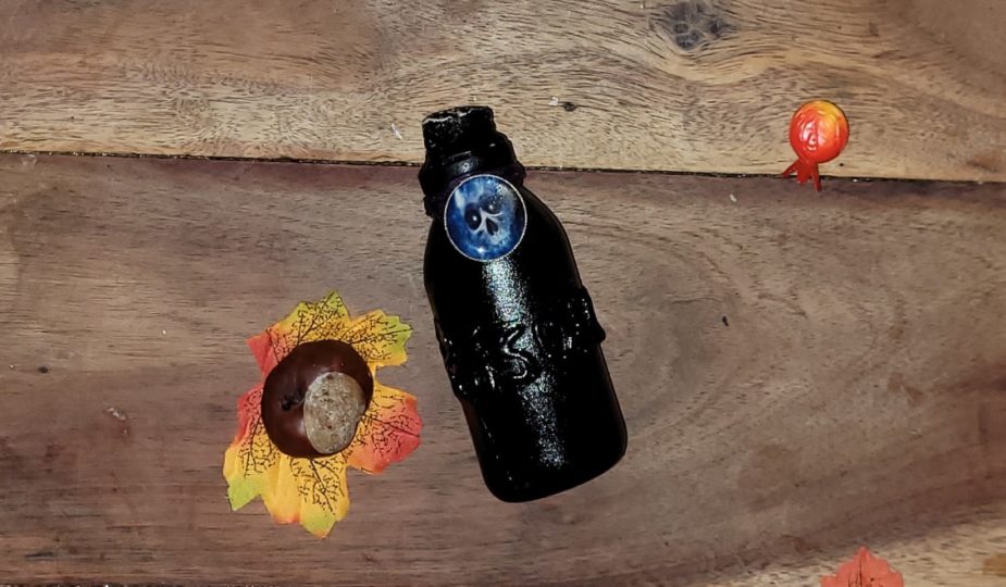 DIY halloween, flacon fiole poison