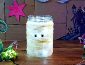 diy customisation pot momie halloween