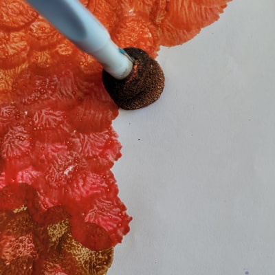 tampon peinture couleur d'automne