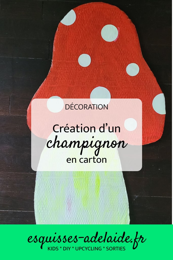 DIY champignon en carton décoration