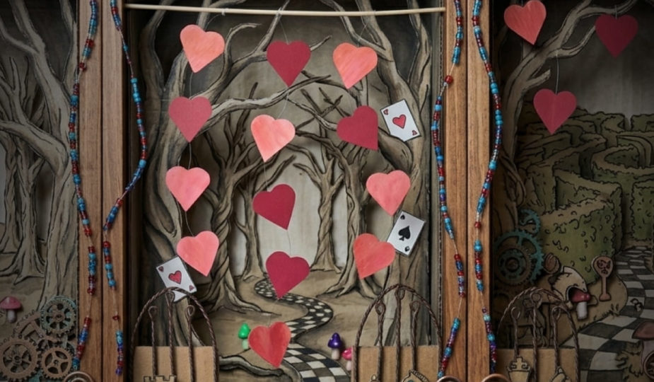 DIY mobile cœurs en papier