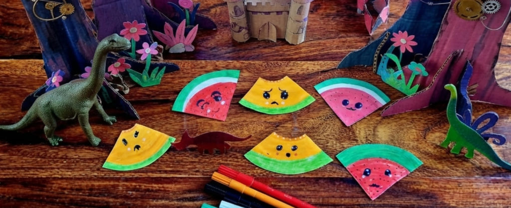 creation enant pastèques melons kawaii
