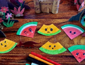 creation enant pastèques melons kawaii