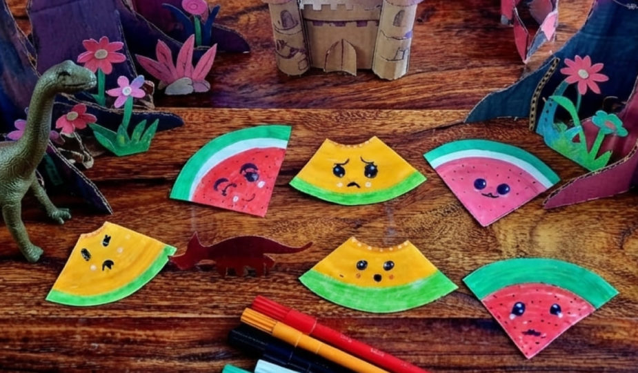 creation enant pastèques melons kawaii