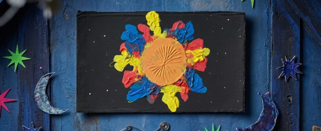 peinture soleil couleurs primaires