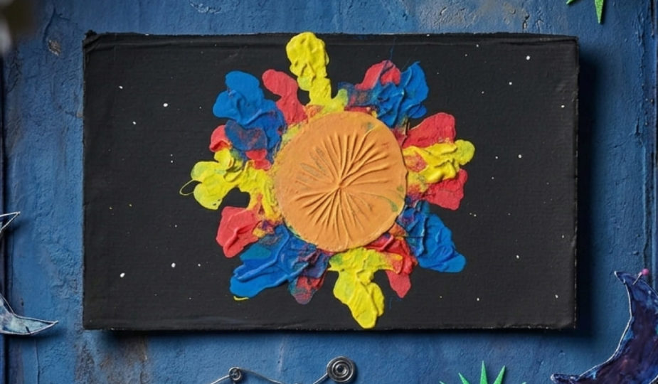 peinture soleil couleurs primaires