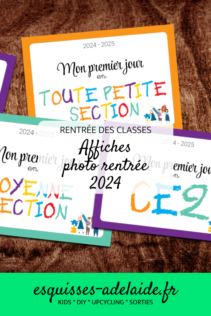 affiche rentrée des classes 2024