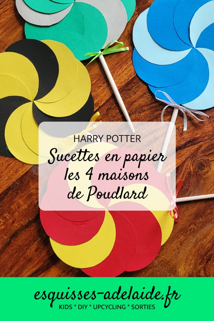 DIY sucette en papier Harry Potter