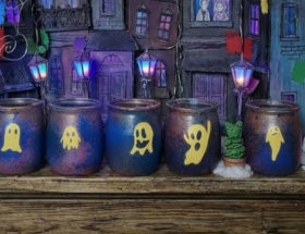 DIY pots fantômes anniversaire Halloween