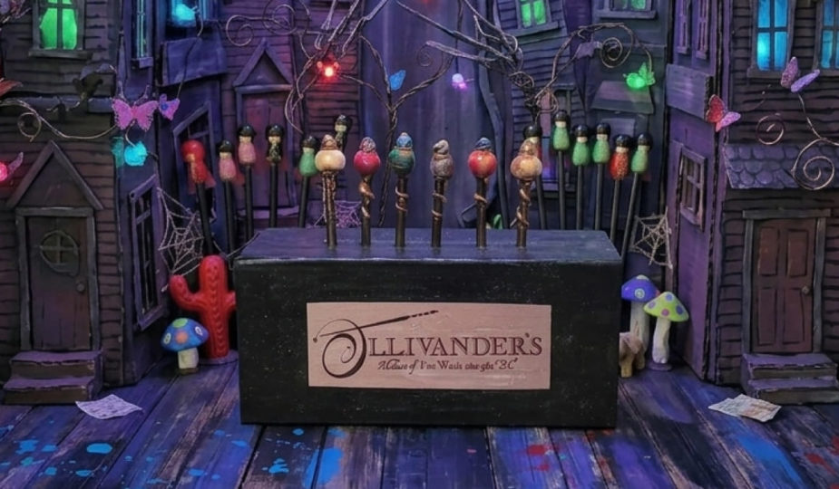 DIY boite ollivander's pour rangement Baguettes magiques