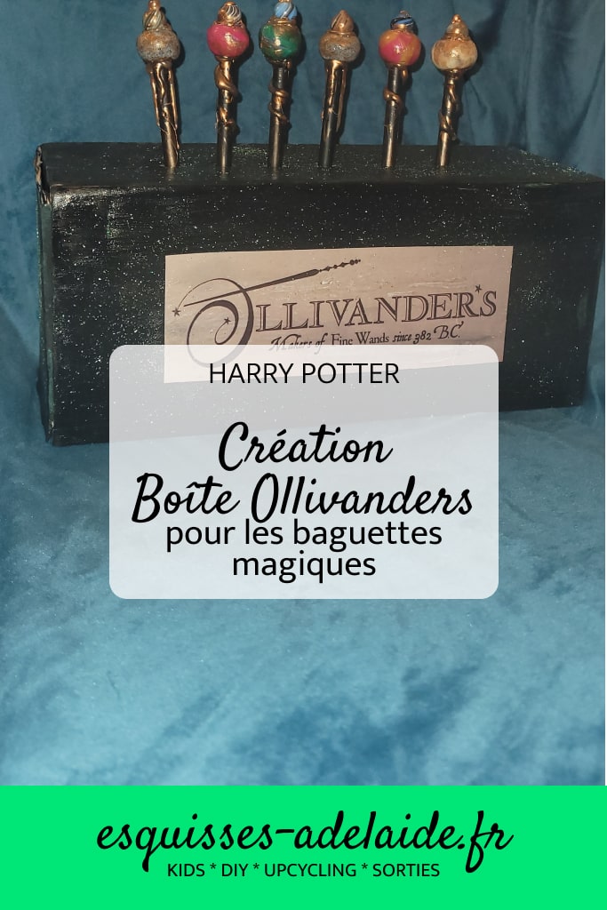 DIY Boite ollivanders pour baguettes de sorciers