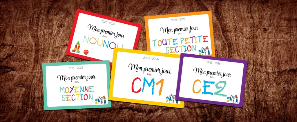 affiche mon premier jour d'école rentrée 2025