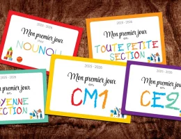 affiche mon premier jour d'école rentrée 2025