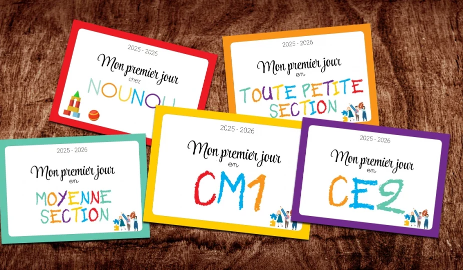 affiche mon premier jour d'école rentrée 2025