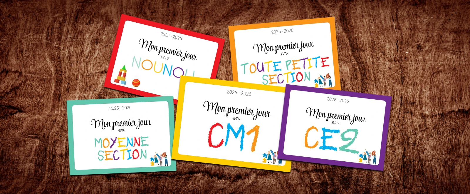 affiche mon premier jour d'école rentrée 2025