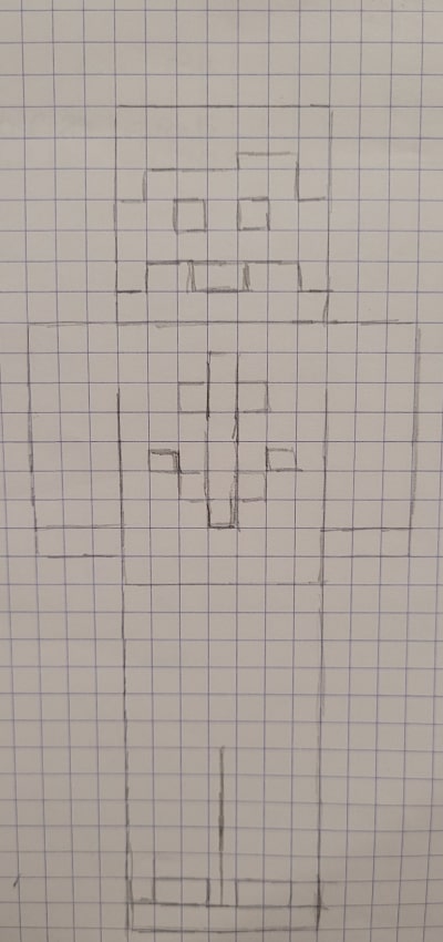 Capitaine Haddock pixel art