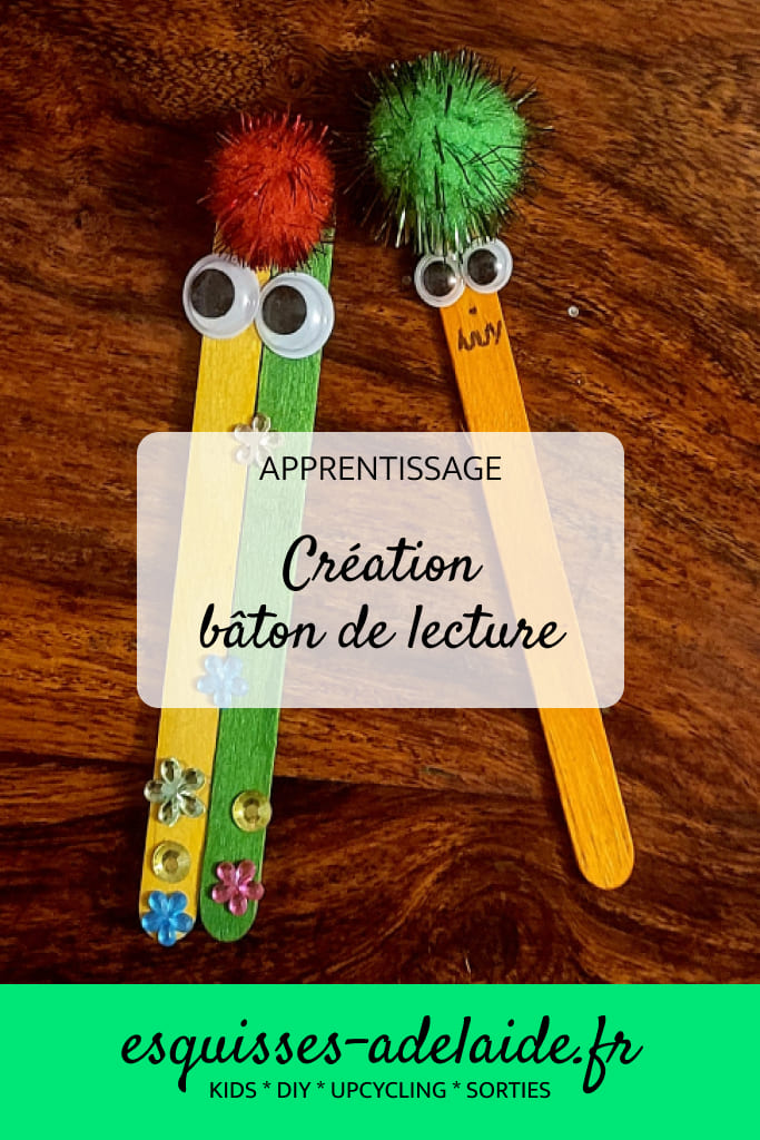 DIY enfant bâton de lecture