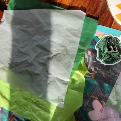 feuille de soie sticker Serpentard