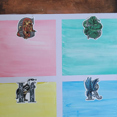 sticker 4 maisons Poudlard panneau des scores