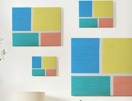 toile enfant peinture et masking tape