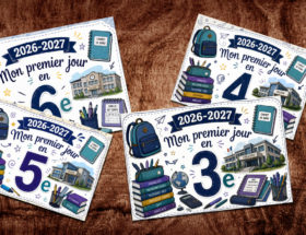 affiches pancartes rentrée au collège photo